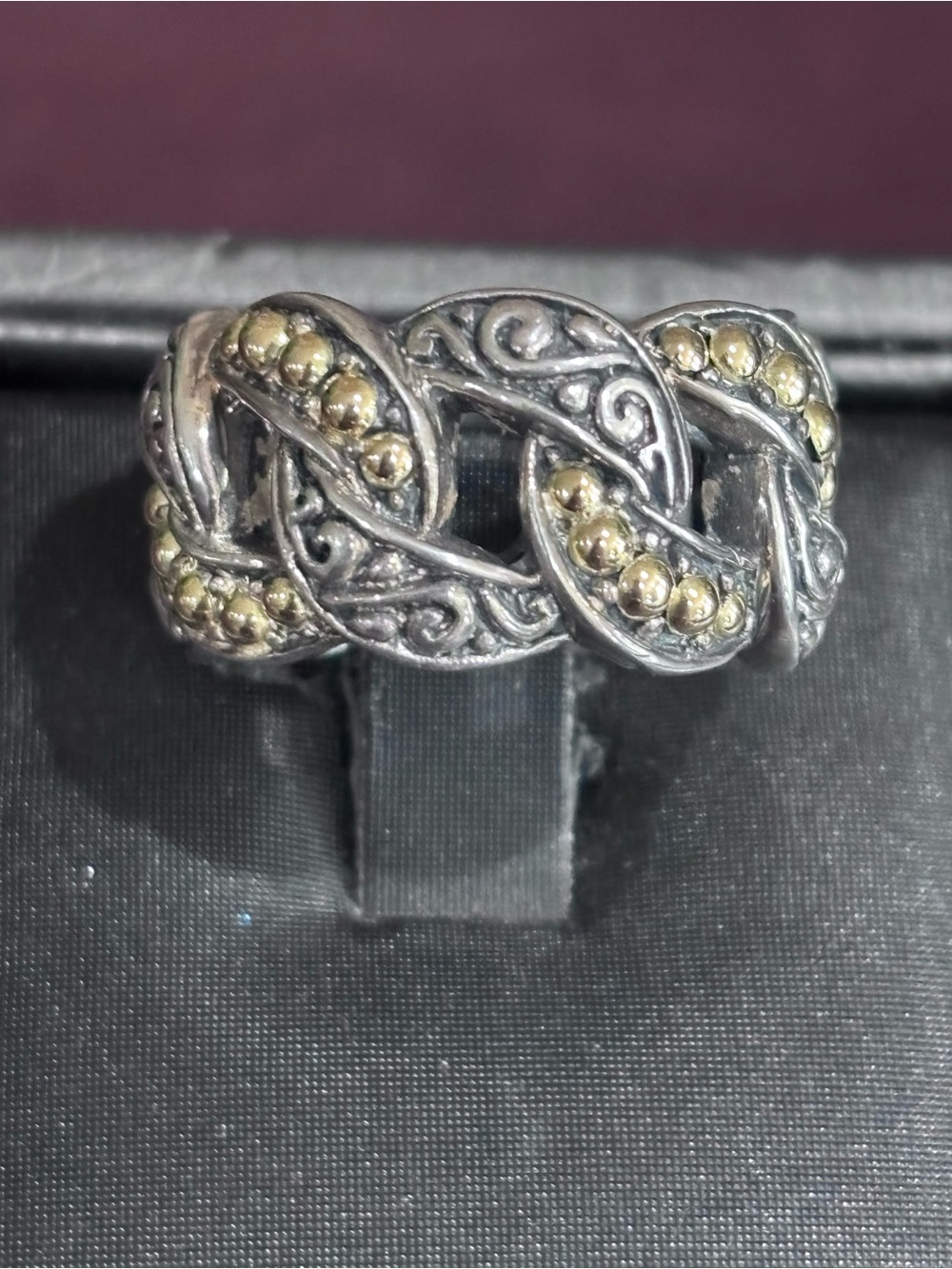 BJC 18k .925 ring